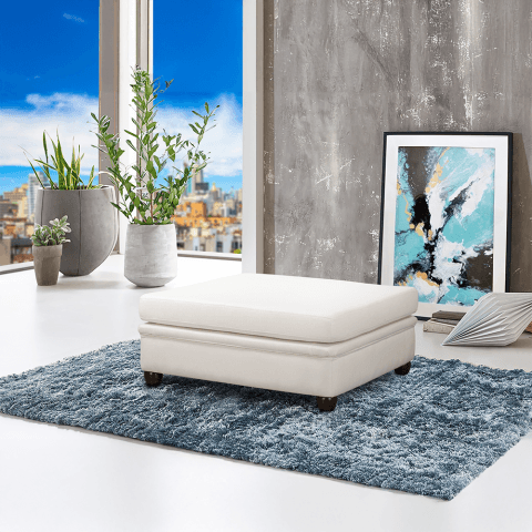 Puf pikowany glamour 100x100 SYDNEY