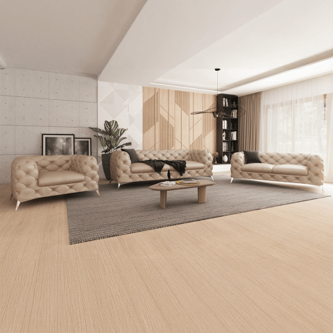 Zestaw mebli pikowanych glamour Chesterfield 2,5+2+1 TEO