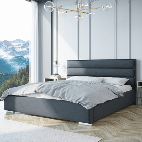 Łóżko tapicerowane glamour LEVIS