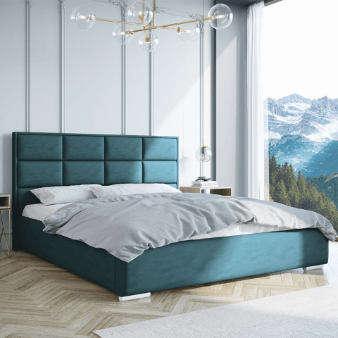 Łóżko tapicerowane glamour KAJA