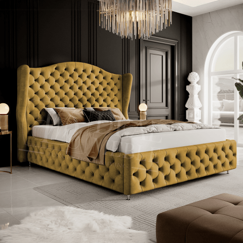 Łóżko tapicerowane glamour ROYAL