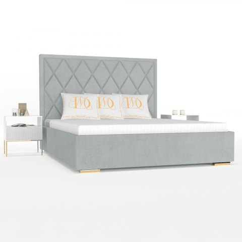 Łóżko tapicerowane CRYSTAL