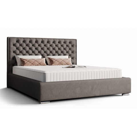 Łóżko tapicerowane glamour SPANO