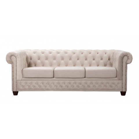 Sofa trzyosobowa pikowana Chesterfield FELIX 3