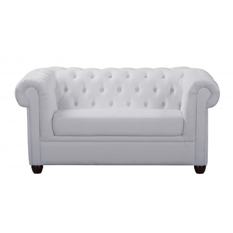 Sofa dwuosobowa z funkcją spania pikowana Chesterfield SYDNEY