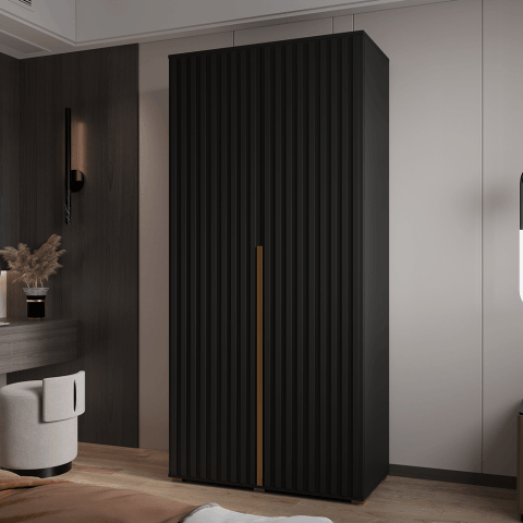 Szafa uchylna dwudrzwiowa z lamelami na wymiar Tessa