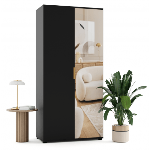 Szafa uchylna dwudrzwiowa z lustrem na wymiar Areno