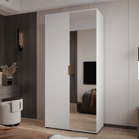 Szafa uchylna dwudrzwiowa z lustrem na wymiar Areno