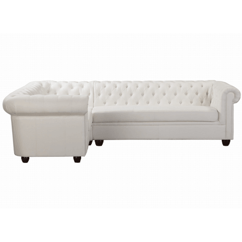 Narożnik pięcioosobowy pikowany Chesterfield SYDNEY 1+E+3