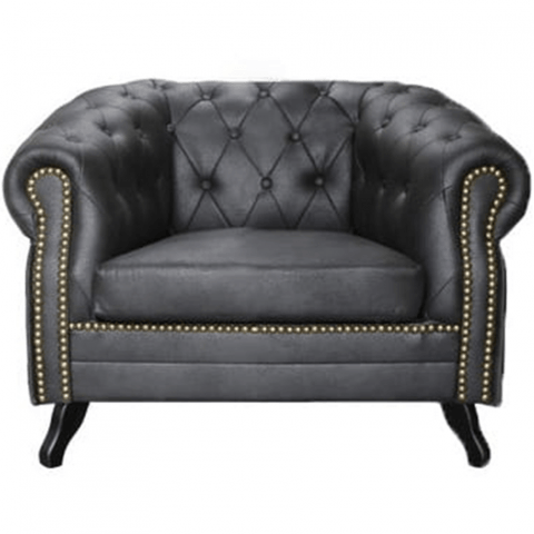 Fotel pikowany Chesterfield Gowel