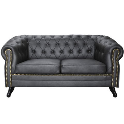 Sofa dwuosobowa pikowana Chesterfield GOWEL