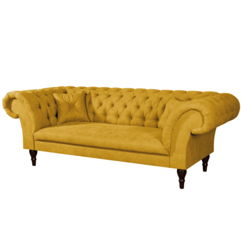 Sofa trzyosobowa pikowana Chesterfield PORTO