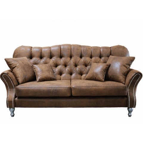 Sofa dwuosobowa pikowana glamour Chesterfield BOGOTA