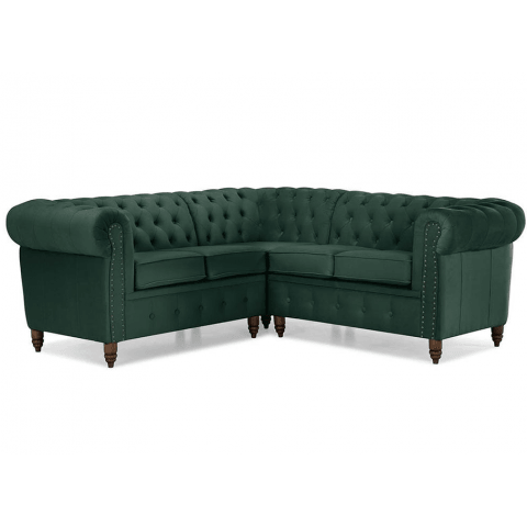 Narożnik pięcioosobowy pikowany Chesterfield VINCENT