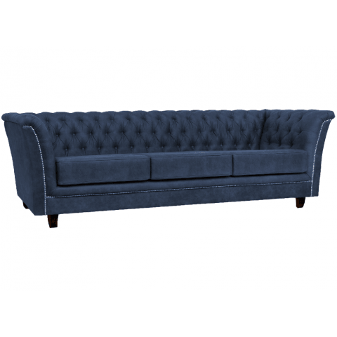 Sofa trzyosobowa pikowana Chesterfield HASSO