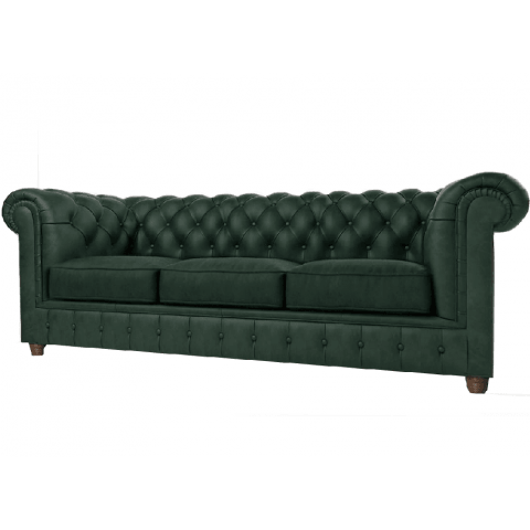 Sofa trzyosobowa pikowana Chesterfield SOLARIS 3