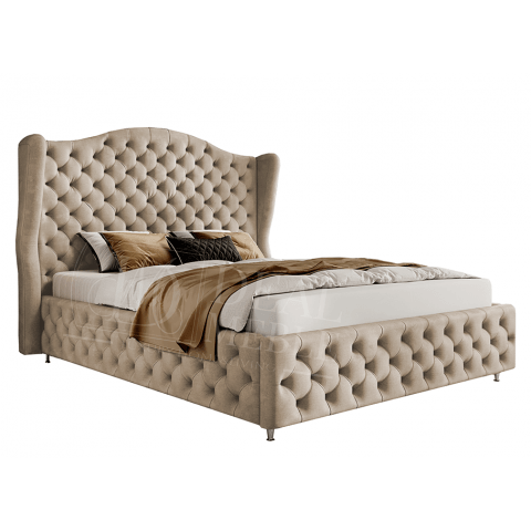 Łóżko tapicerowane glamour ROYAL