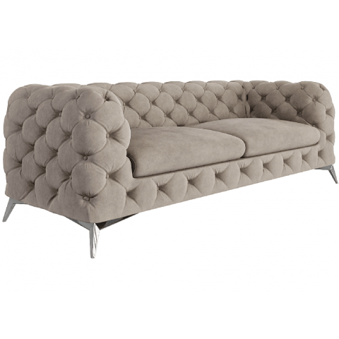 Sofa trzyosobowa  pikowana glamour Chesterfield TEO 2,5