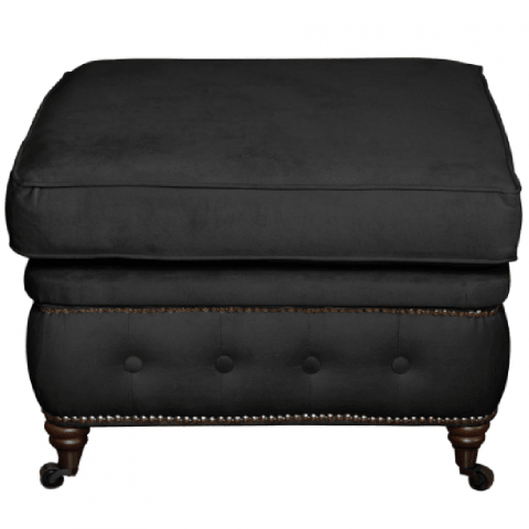 Puf pikowany glamour 75x70 VINCENT