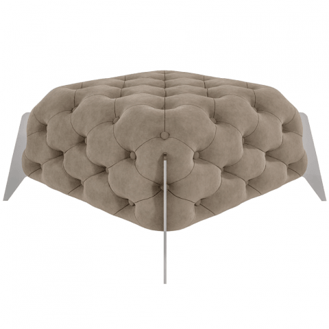 Puf pikowany Chesterfield 80x80 KALIFORNIA