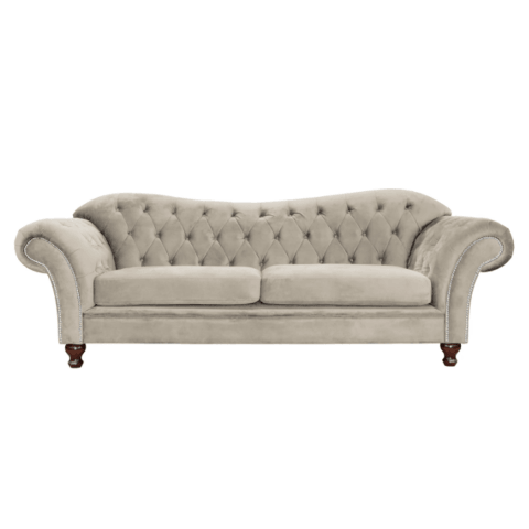 Sofa trzyosobowa pikowana Chesterfield PARIS
