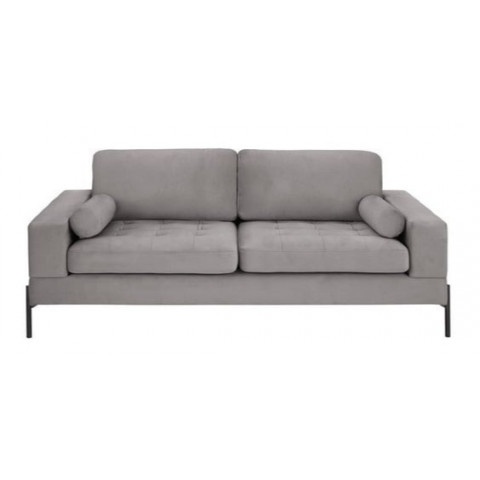 Szara sofa dwuosobowa nowoczesna na wysokich nóżkach Volio