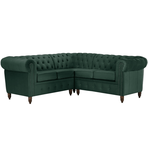 Narożnik pięcioosobowy pikowany Chesterfield VINCENT