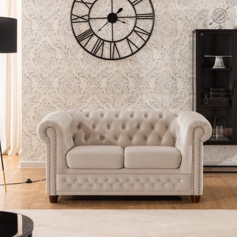 Sofa dwuosobowa pikowana Chesterfield FELIX BLINK 2