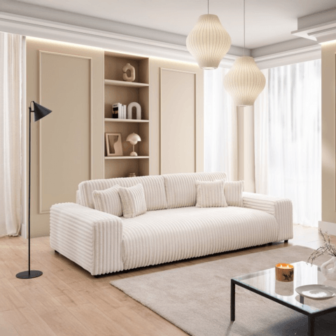 Sofa czteroosobowa z funkcją spania nowoczesna Candi