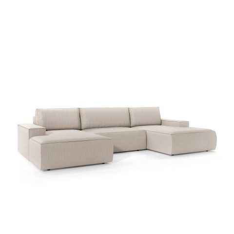 Narożnik sześcioosobowy z funkcją spania nowoczesny Ford U