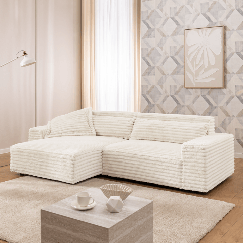 Narożnik czteroosobowy uniwersalny z poduszkami Ravello