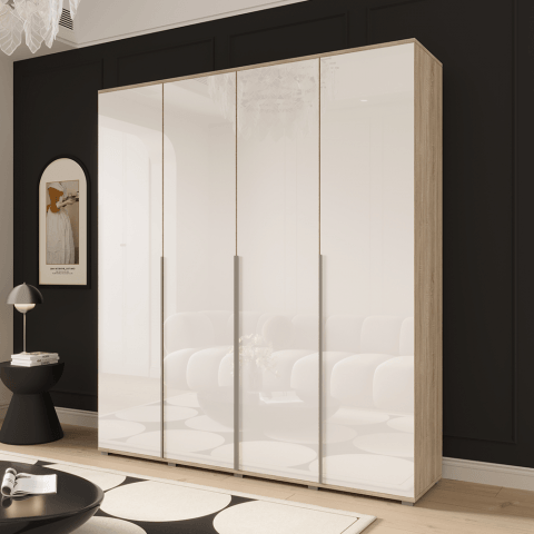 Szafa uchylna czterodrzwiowa z lacobelem na wymiar Freza