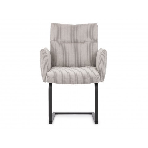 Krzesło tapicerowane jasnoszare Kato