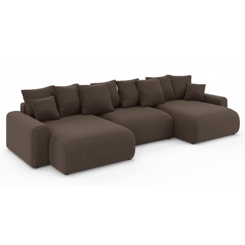 Narożnik U-kształtny Cleo Small z funkcją spania i pojemnikiem na pościel