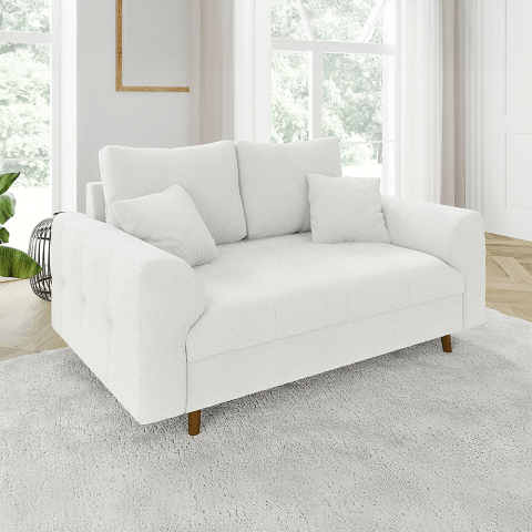 Sofa dwuosobowa Laril nowoczesna na wysokich nóżkach