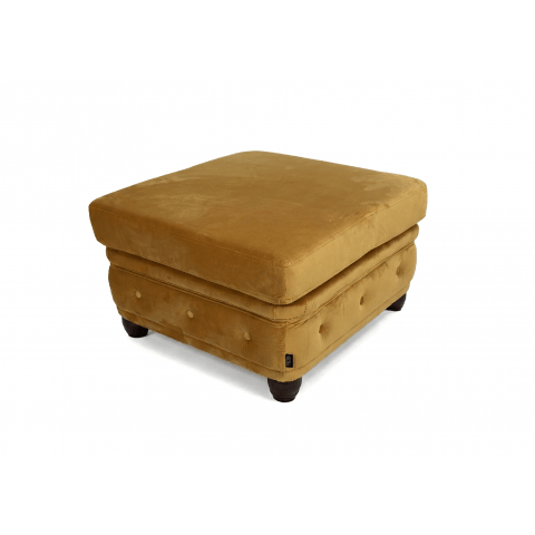 Puf pikowany Chesterfield podnóżek do salonu Felix 75x70 tk. Magic Velvet 2215