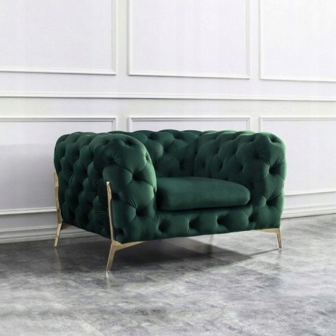 Fotel pikowany chesterfield TEO HIGH glamour