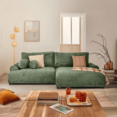 Narożnik czteroosobowy z funkcją spania nowoczesny Albero