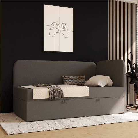 Łóżko Miami Comfort młodzieżowe z pojemnikiem na pościel na wymiar