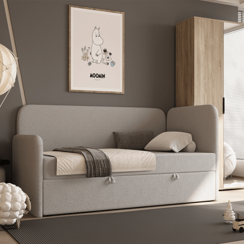 Łóżko Waszyngton Comfort młodzieżowe z pojemnikiem na pościel na wymiar