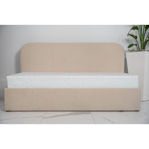 Łóżko młodzieżowe Montana jednoosobowe z pojemnikiem na pościel na wymiar