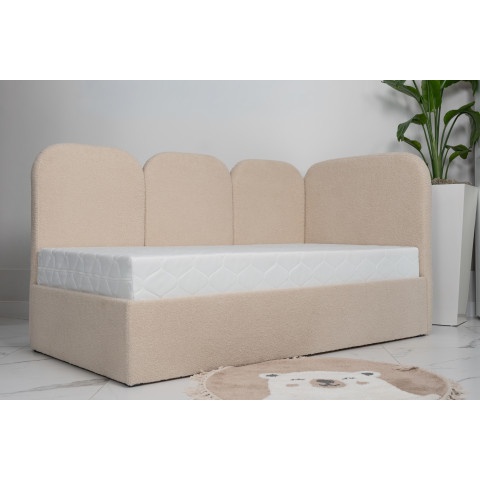 Łóżko młodzieżowe Toronto jednoosobowe z pojemnikiem na pościel na wymiar