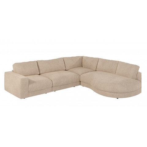 Beżowy narożnik TROT – Nowoczesny narożnik modułowy do salonu