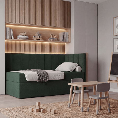 Łóżko Nevada Comfort młodzieżowe z pojemnikiem na pościel na wymiar