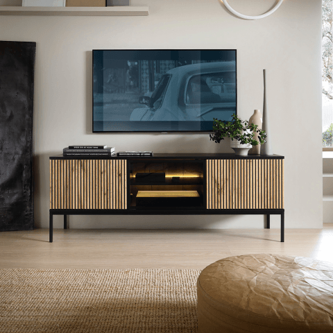 Stolik RTV z oświetleniem LED Resto RTV154