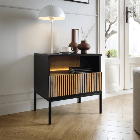 Stolik nocny z oświetleniem LED Resto S54