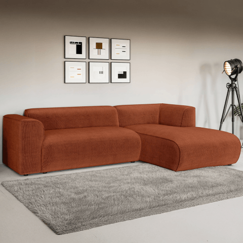 Wygodny narożnik nowoczesny Lerise - wytrzymała tkanina