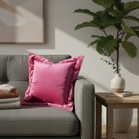 Poduszka dekoracyjna z lamówką - tkanina do wyboru