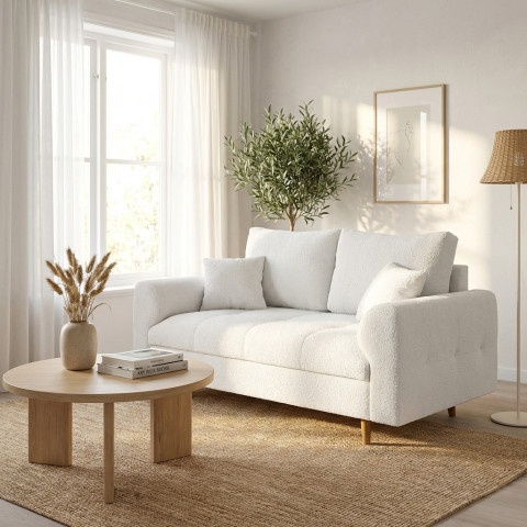 Sofa dwuosobowa Laril nowoczesna na wysokich nóżkach
