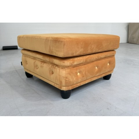 Puf pikowany Chesterfield podnóżek do salonu Felix 75x70 tk. Magic Velvet 2215